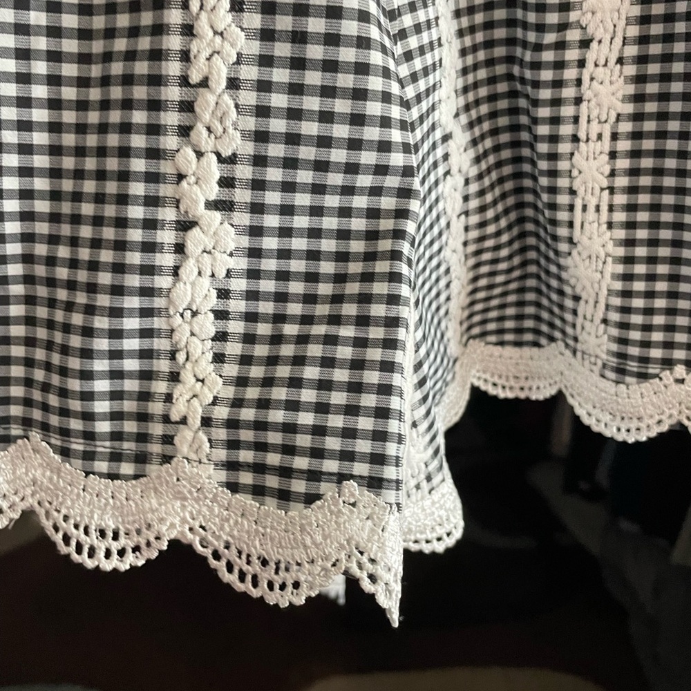 Adelyn Rae One Shoulder Gingham Checkered Ruffled Romper XS - Picture 10 of 13